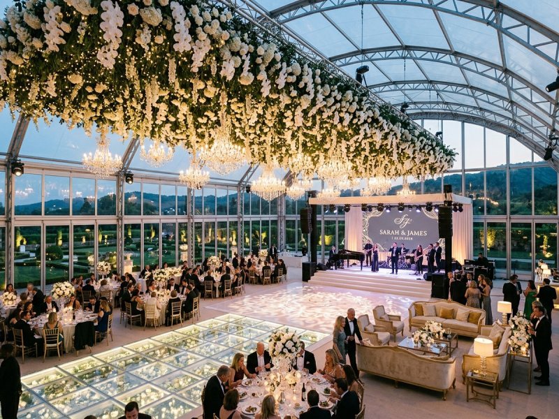 Luxury Chiavari chairs and royal sofas for wedding lawn in Greater Noida
